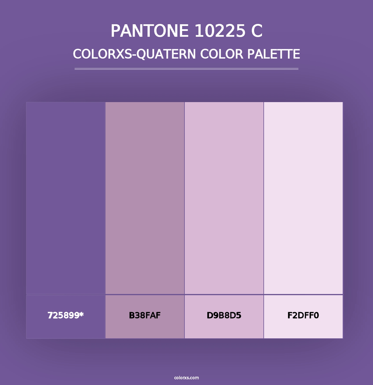 PANTONE 10225 C - Colorxs Quad Palette