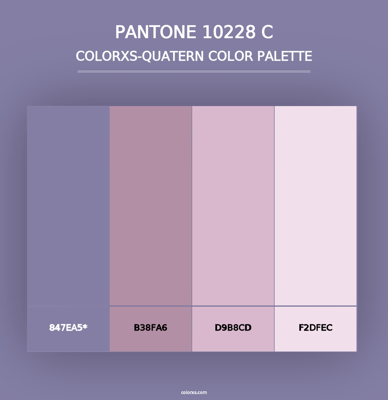 PANTONE 10228 C - Colorxs Quad Palette