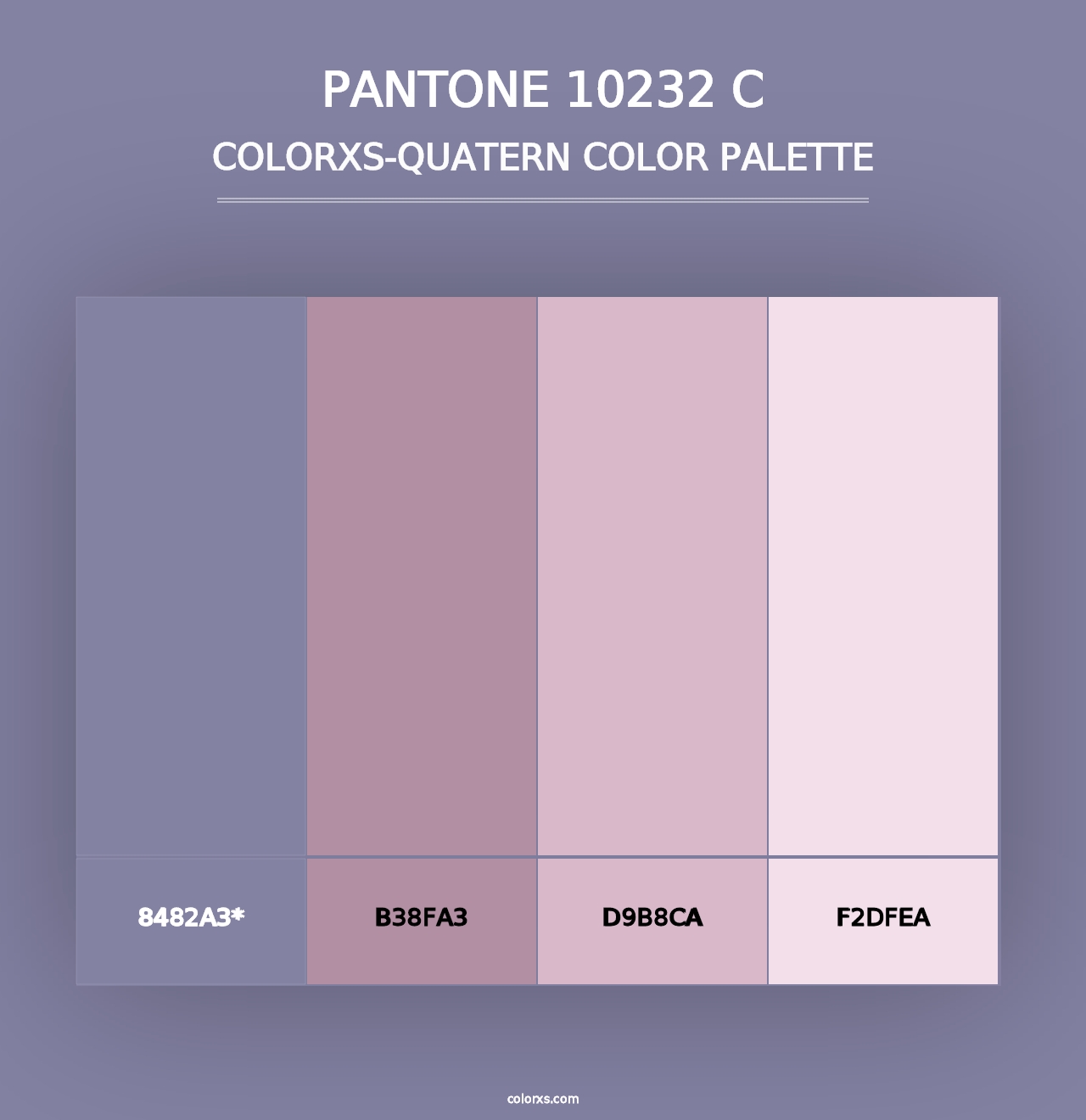 PANTONE 10232 C - Colorxs Quad Palette