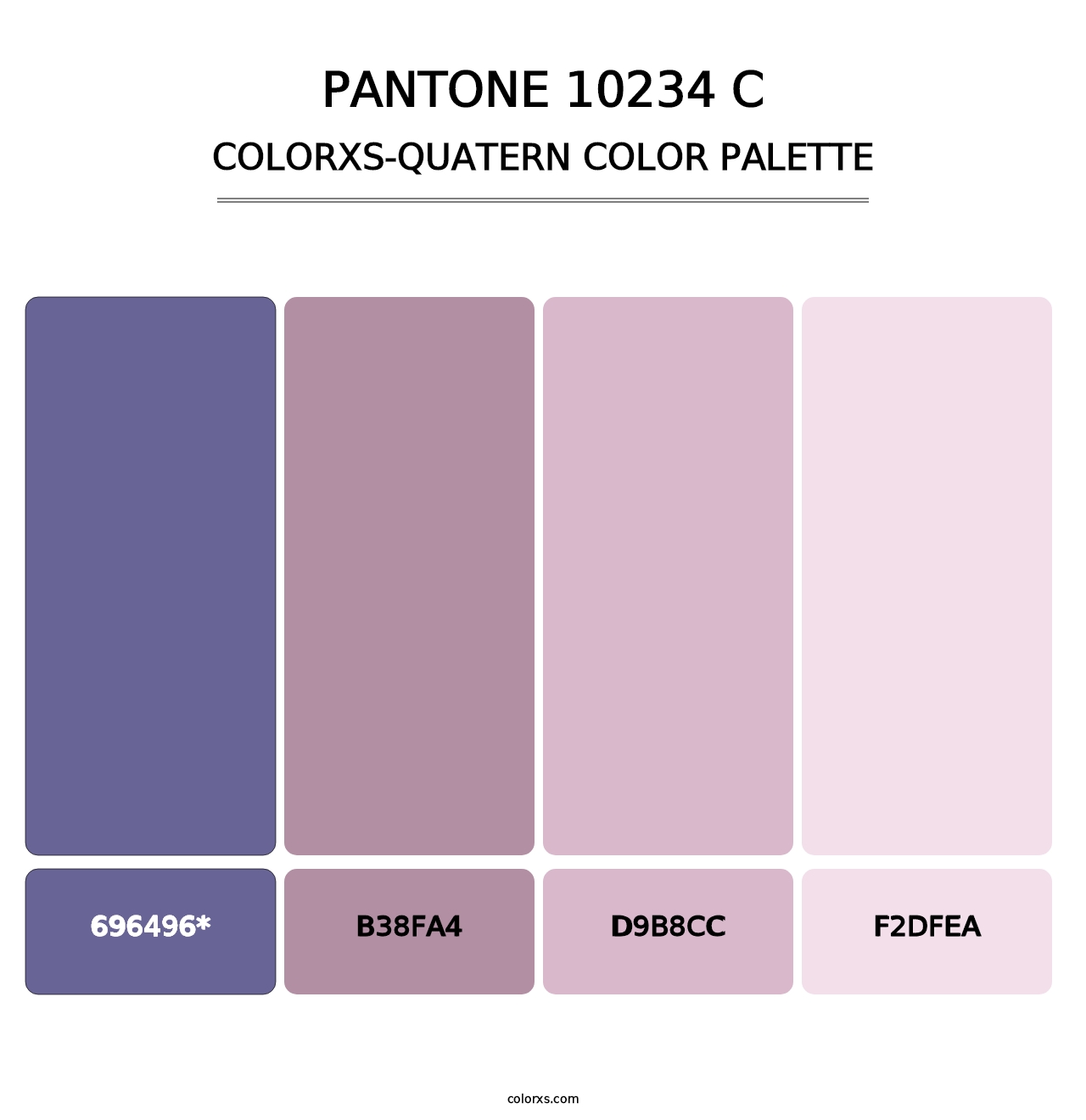 PANTONE 10234 C - Colorxs Quad Palette