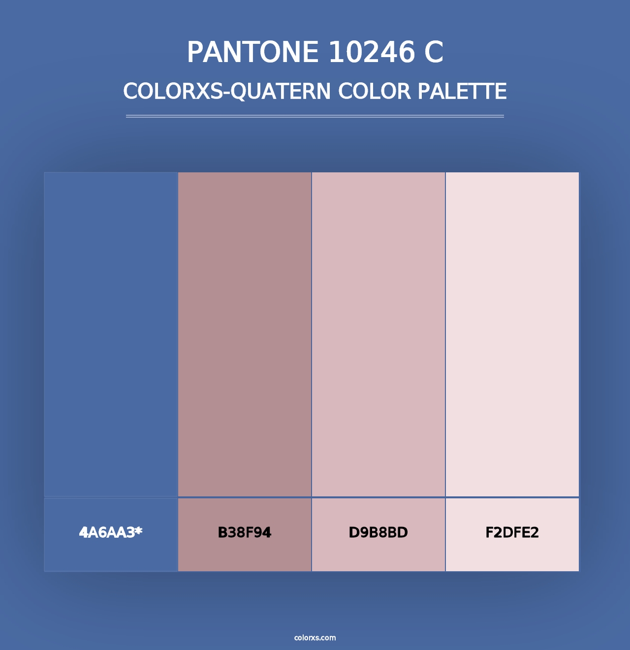 PANTONE 10246 C - Colorxs Quad Palette