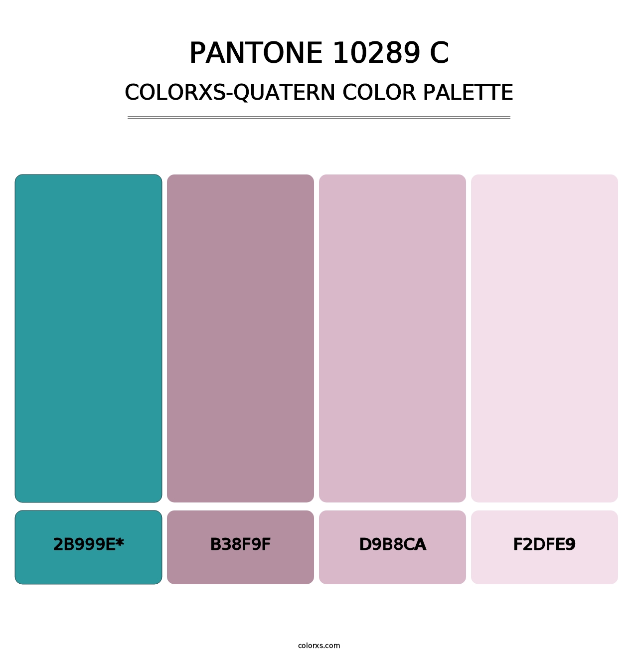 PANTONE 10289 C - Colorxs Quad Palette