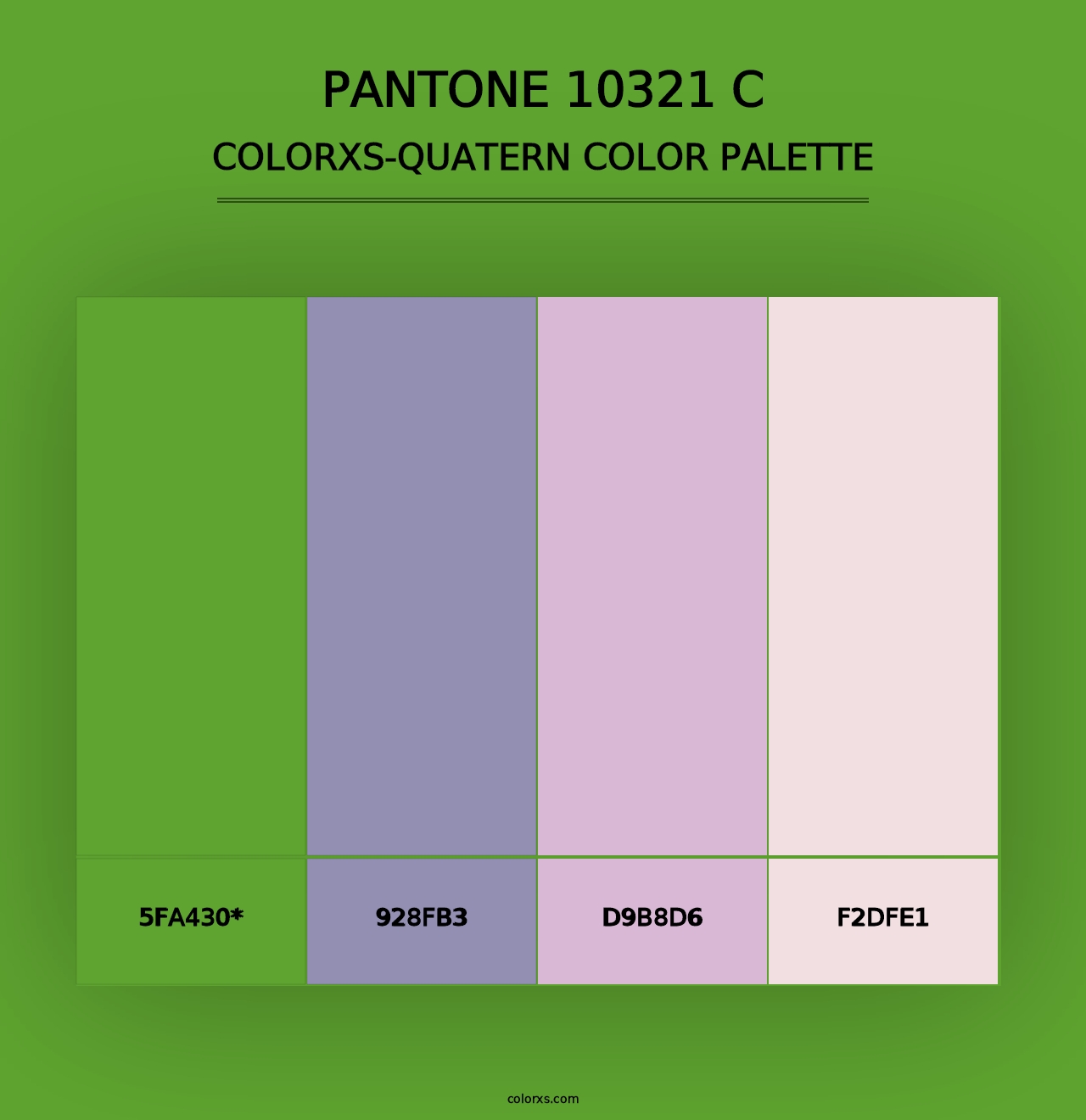 PANTONE 10321 C - Colorxs Quad Palette