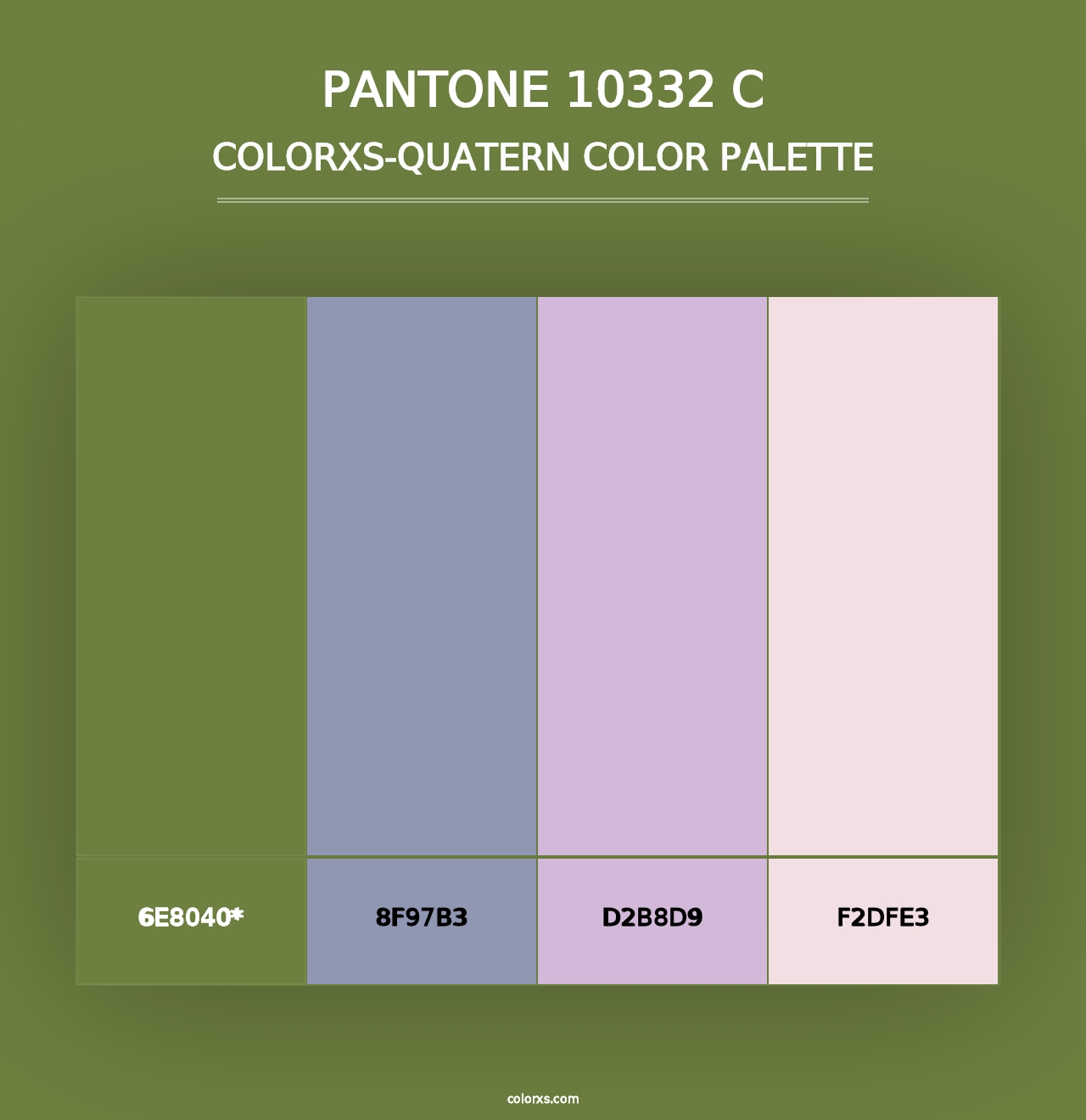 PANTONE 10332 C - Colorxs Quad Palette