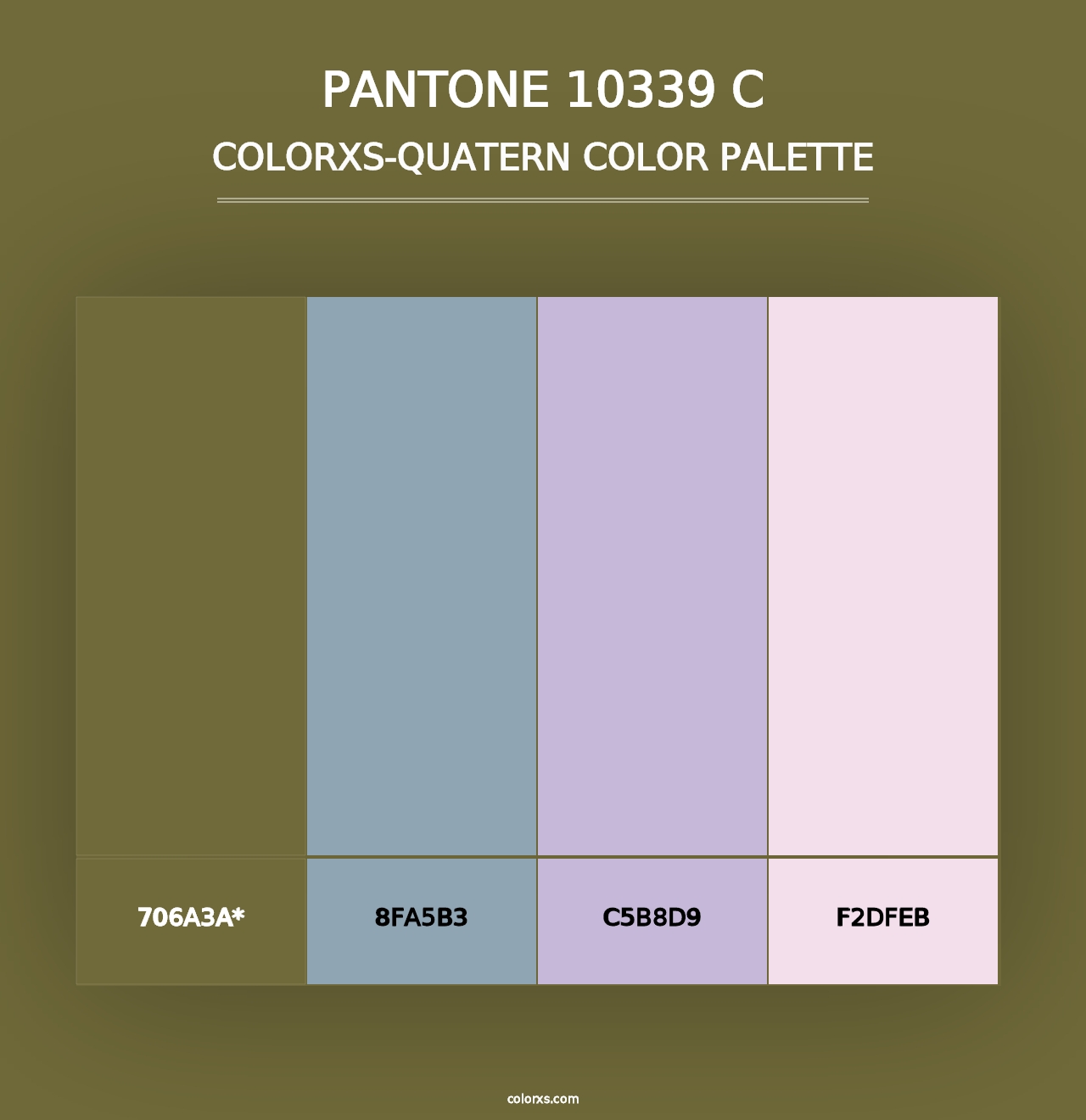 PANTONE 10339 C - Colorxs Quad Palette