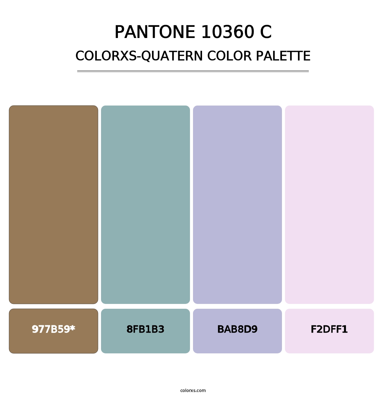 PANTONE 10360 C - Colorxs Quad Palette