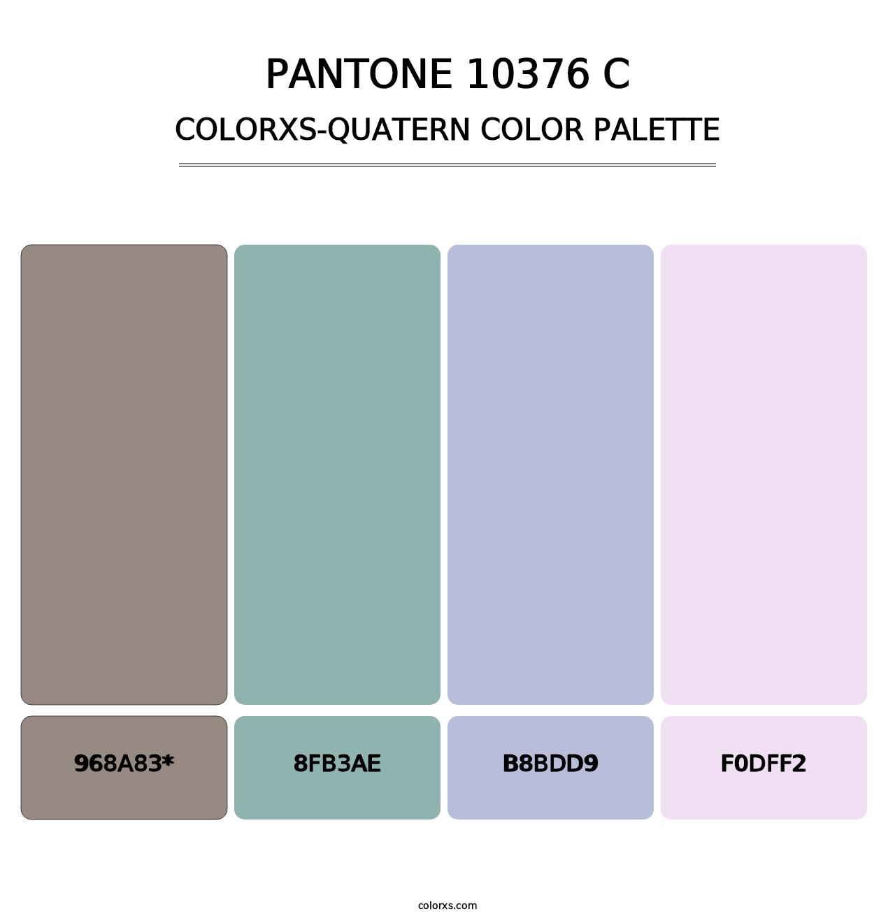 PANTONE 10376 C - Colorxs Quad Palette