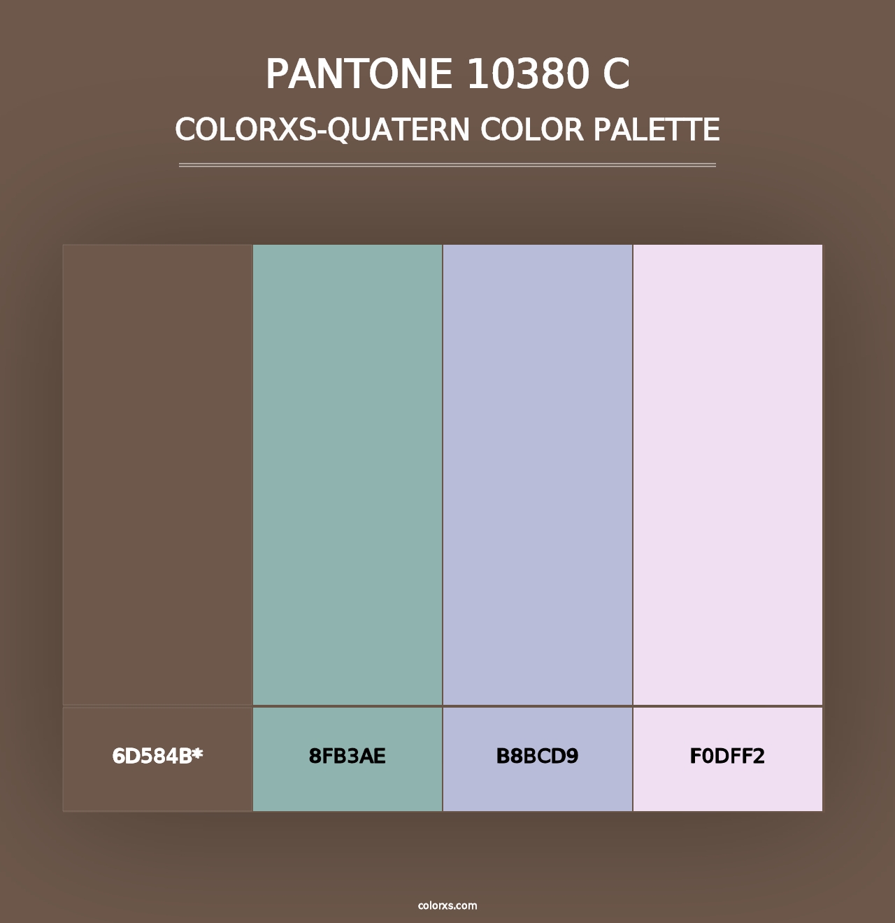 PANTONE 10380 C - Colorxs Quad Palette