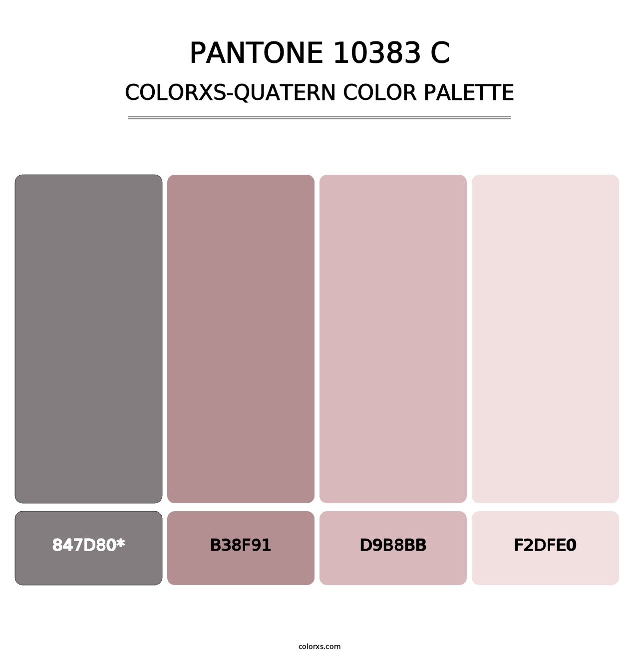 PANTONE 10383 C - Colorxs Quad Palette