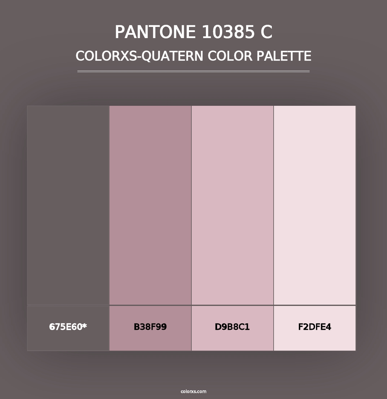 PANTONE 10385 C - Colorxs Quad Palette