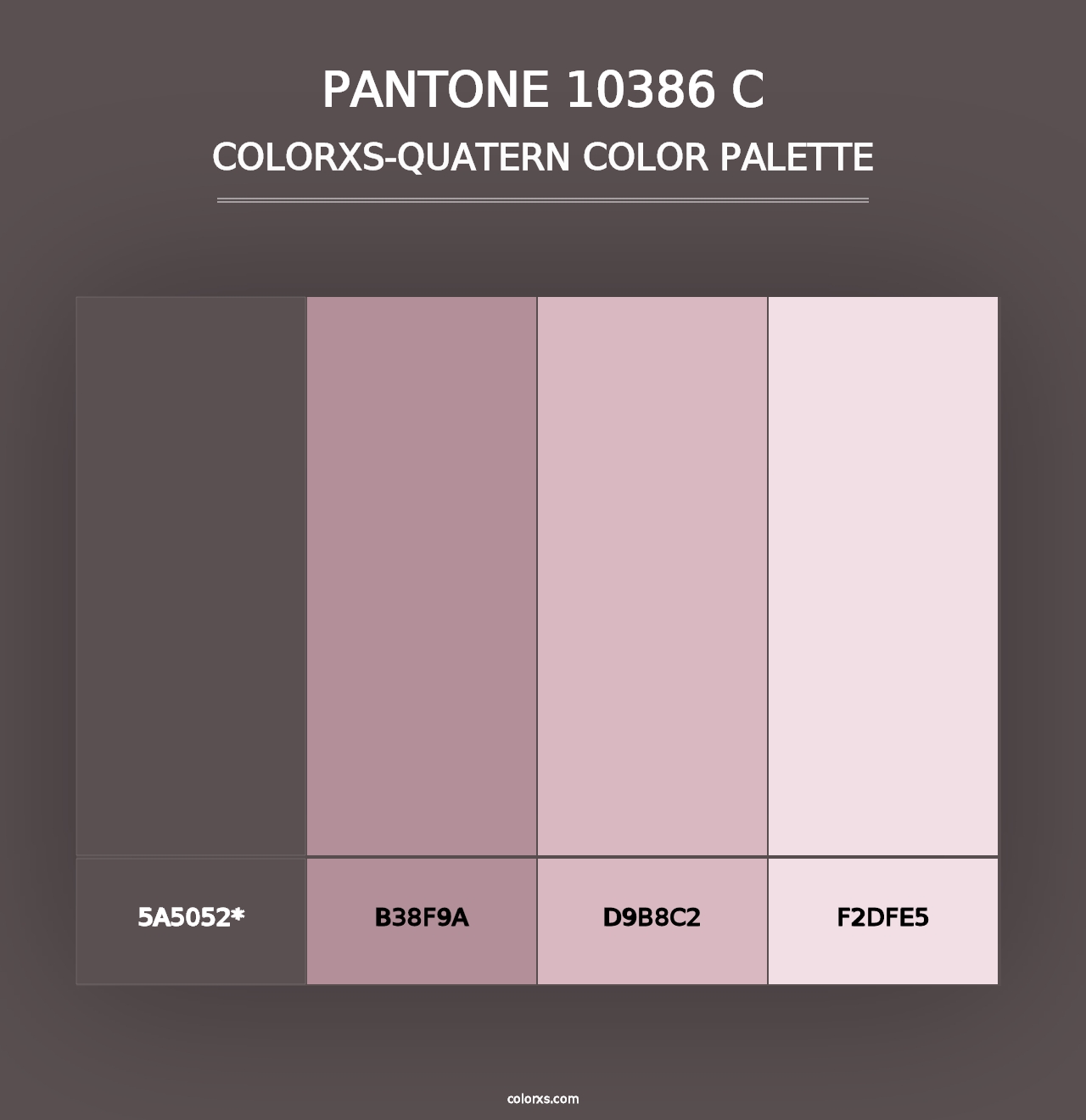 PANTONE 10386 C - Colorxs Quad Palette