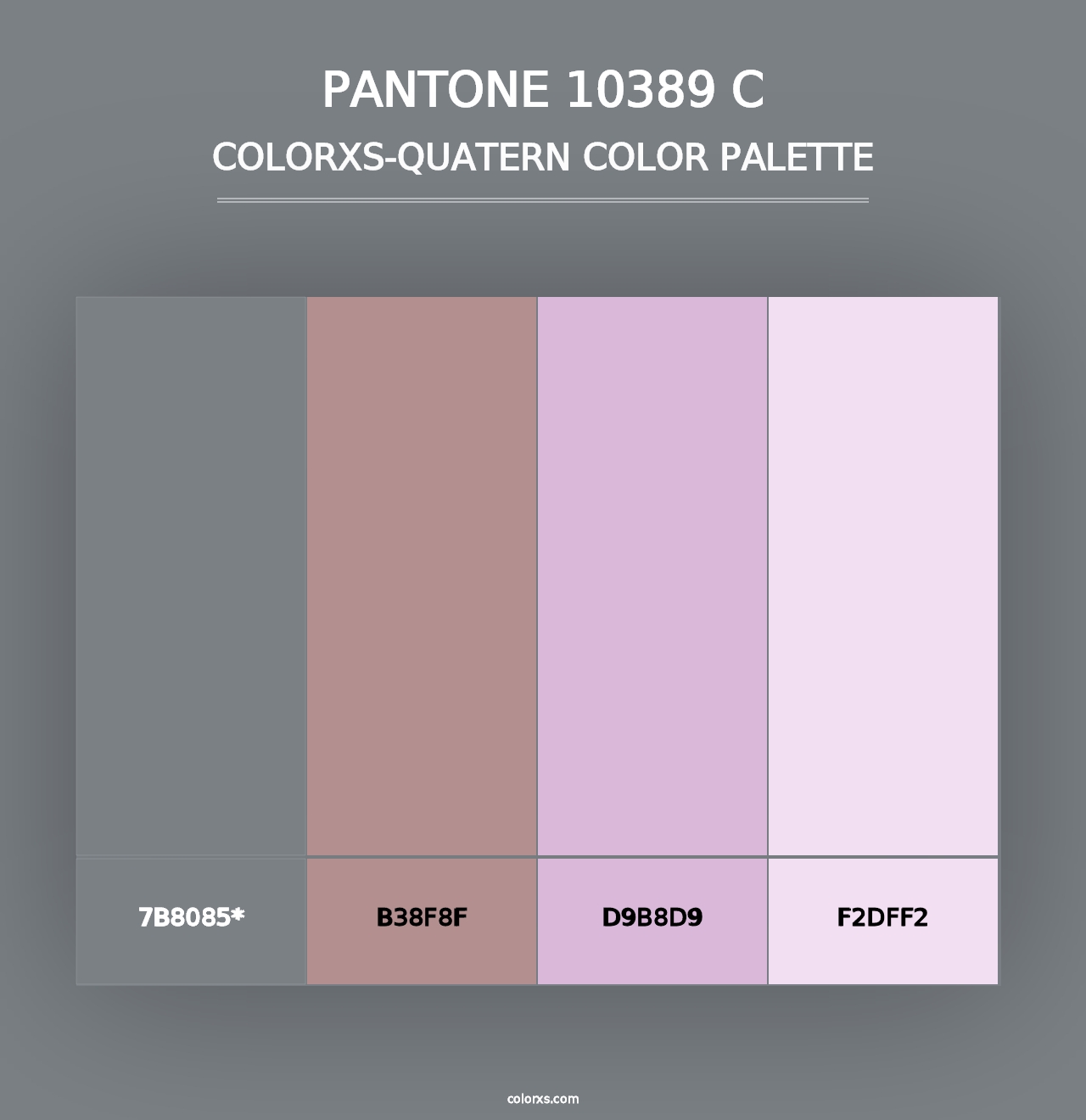 PANTONE 10389 C - Colorxs Quad Palette