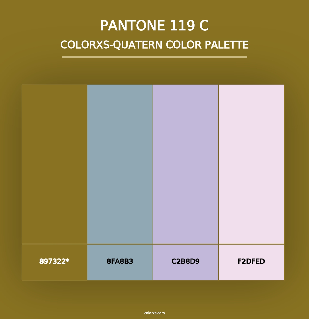 PANTONE 119 C - Colorxs Quad Palette