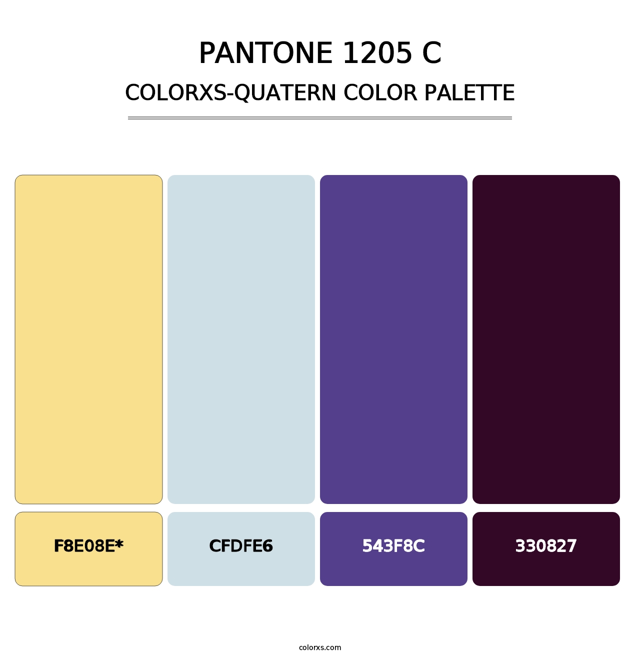 PANTONE 1205 C - Colorxs Quad Palette