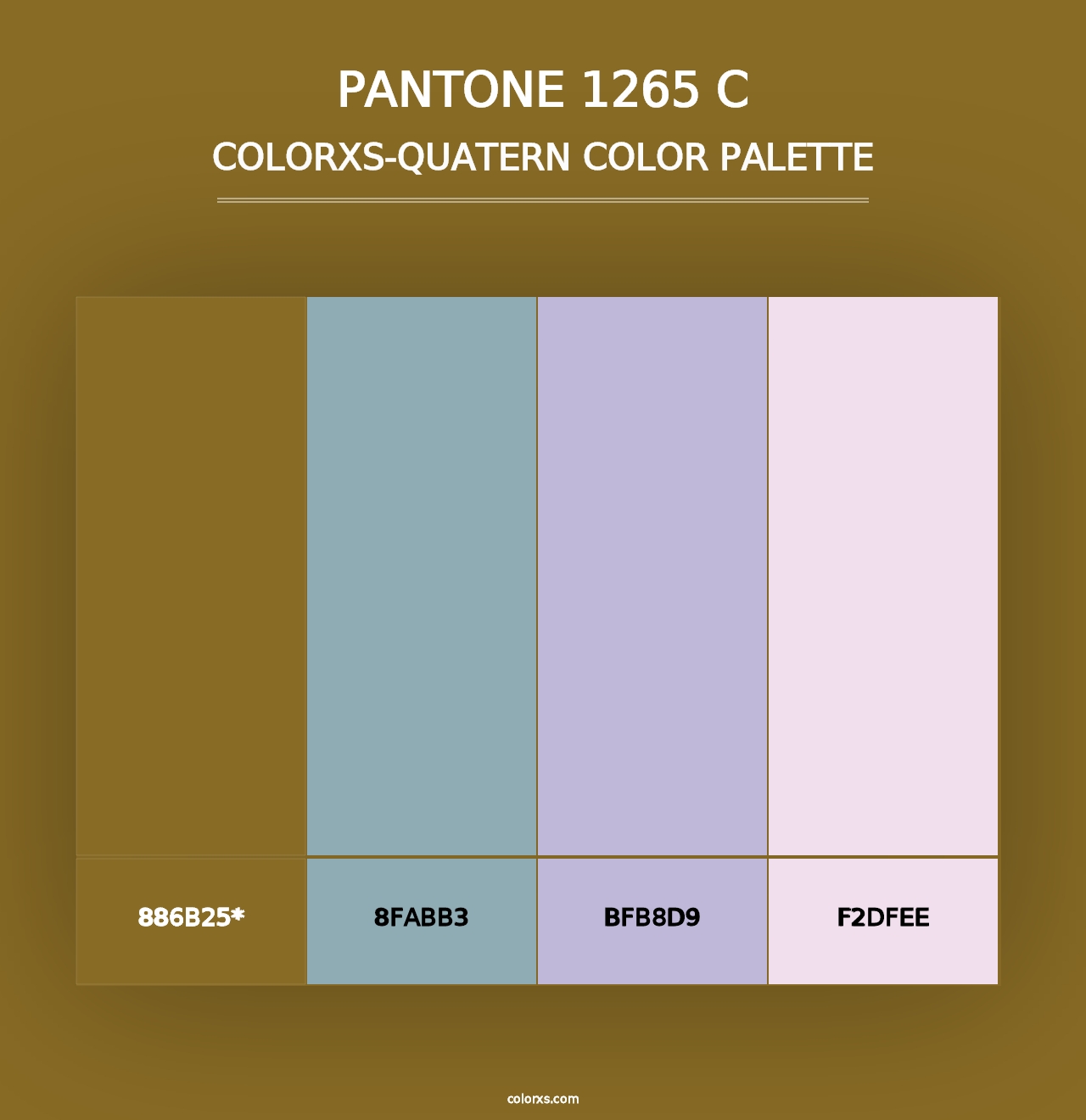 PANTONE 1265 C - Colorxs Quad Palette