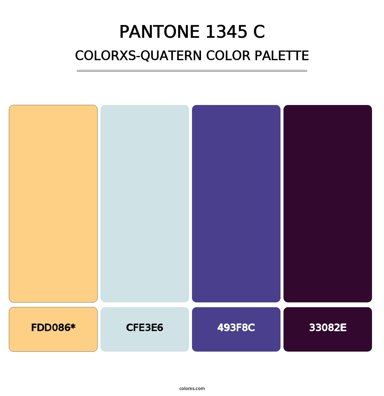 PANTONE 1345 C - Colorxs Quad Palette