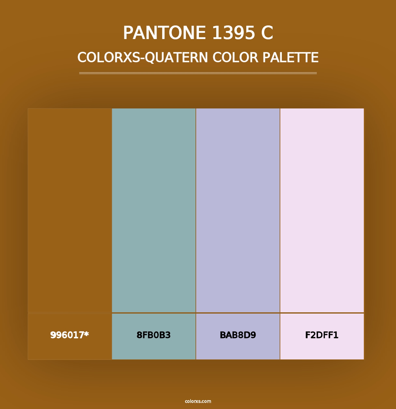 PANTONE 1395 C - Colorxs Quad Palette