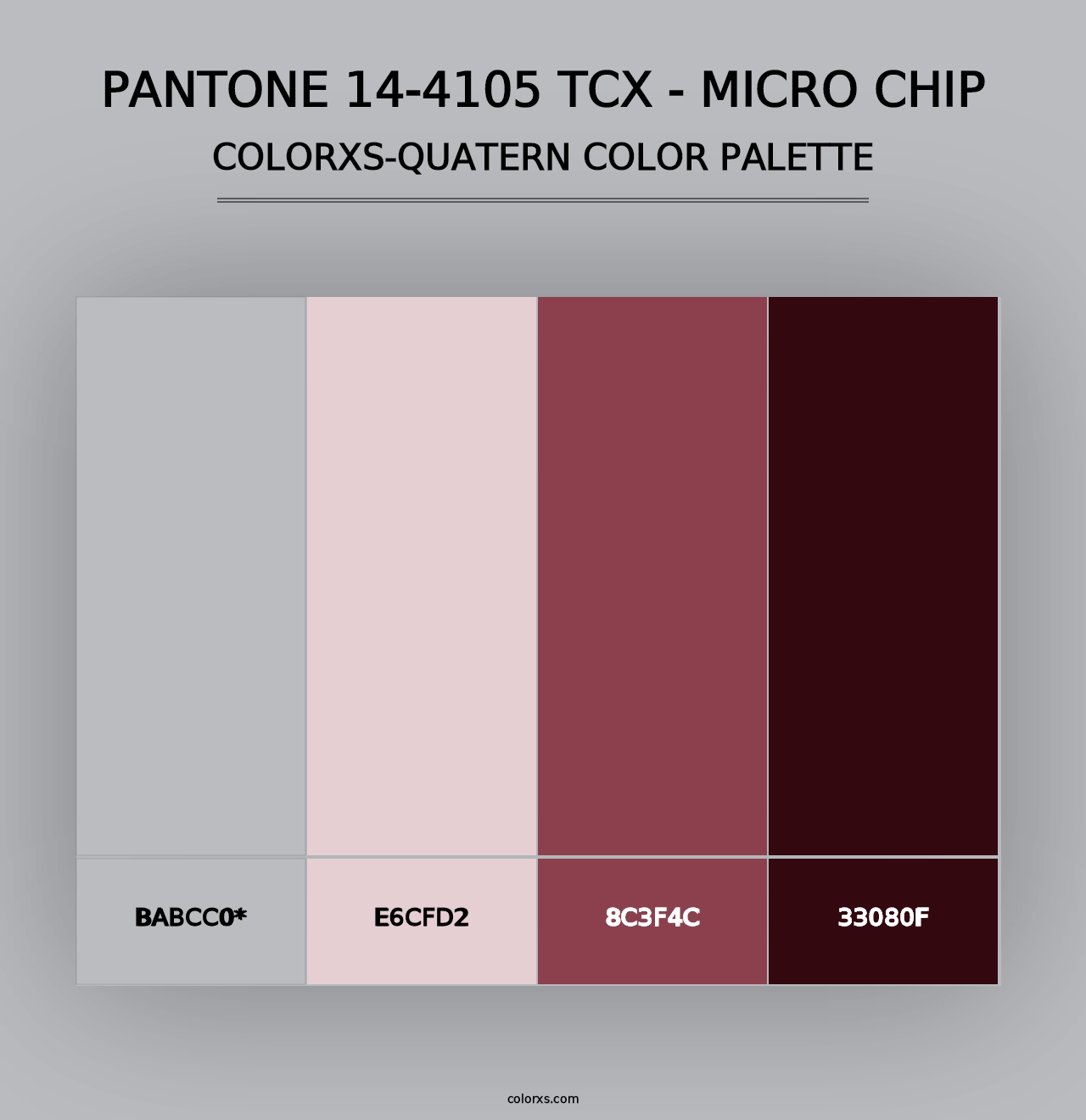 PANTONE 14-4105 TCX - Micro Chip - Colorxs Quad Palette