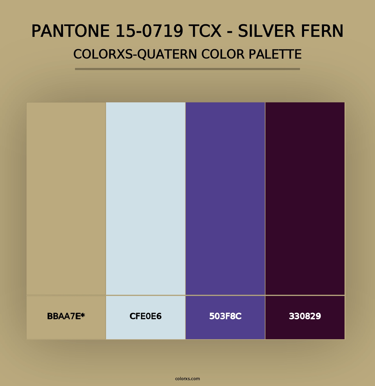 PANTONE 15-0719 TCX - Silver Fern - Colorxs Quad Palette