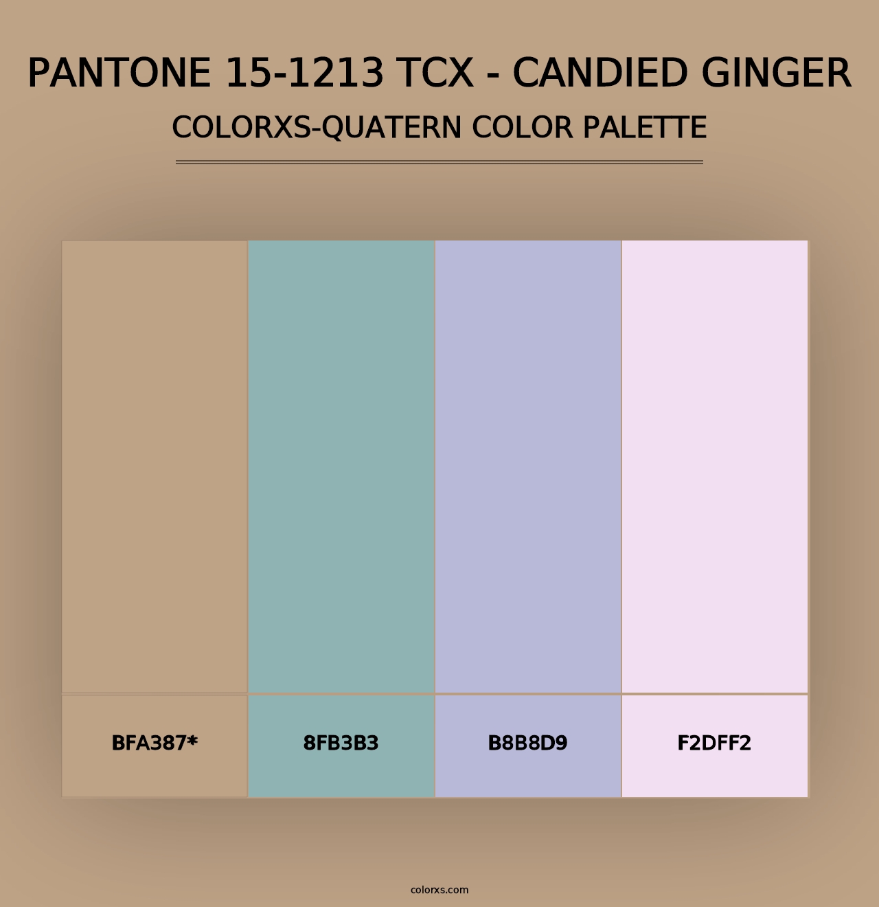 PANTONE 15-1213 TCX - Candied Ginger - Colorxs Quad Palette