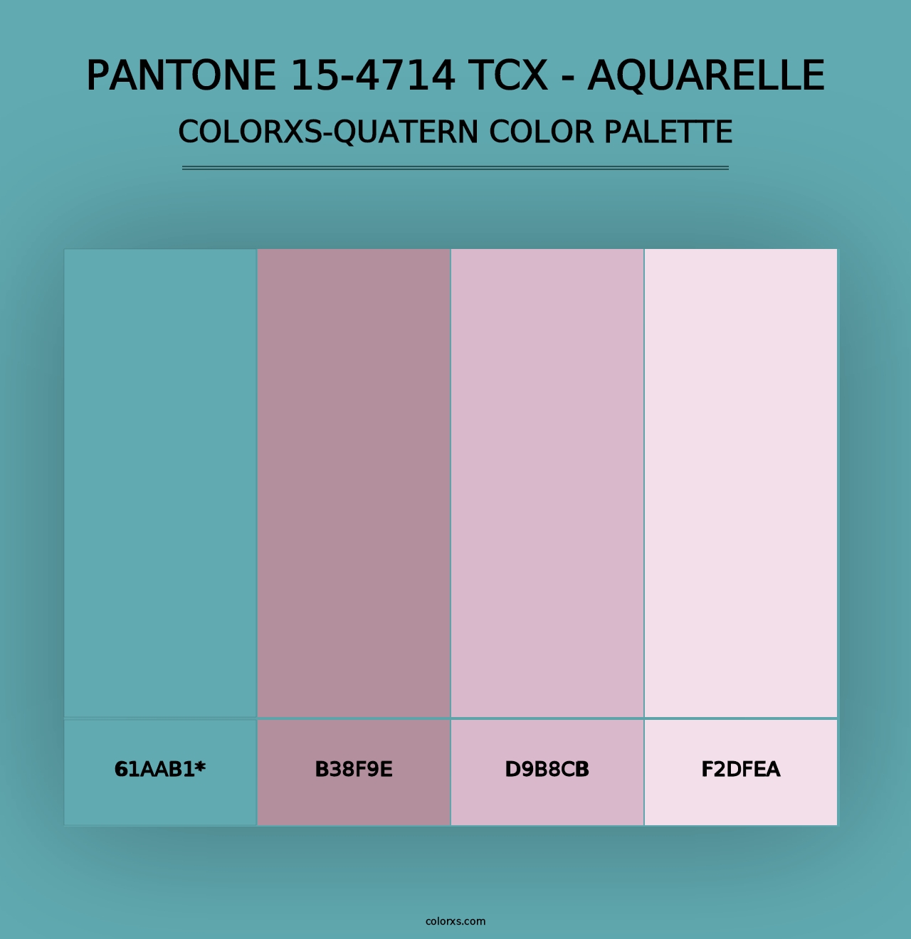 PANTONE 15-4714 TCX - Aquarelle - Colorxs Quad Palette