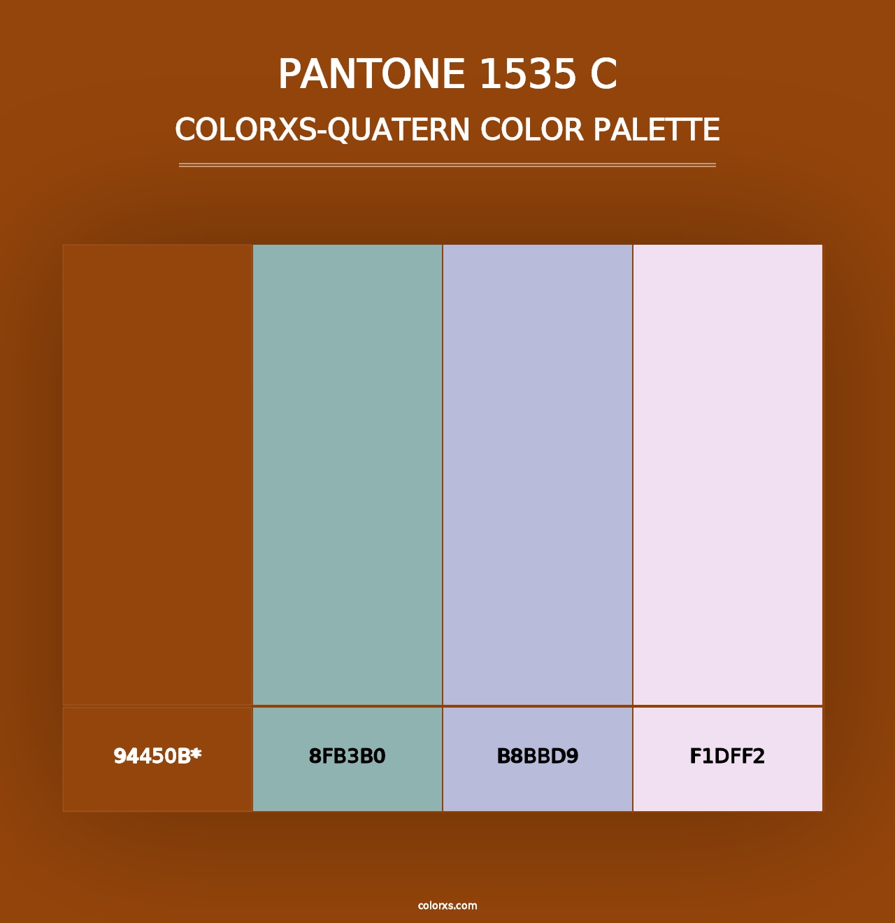 PANTONE 1535 C - Colorxs Quad Palette