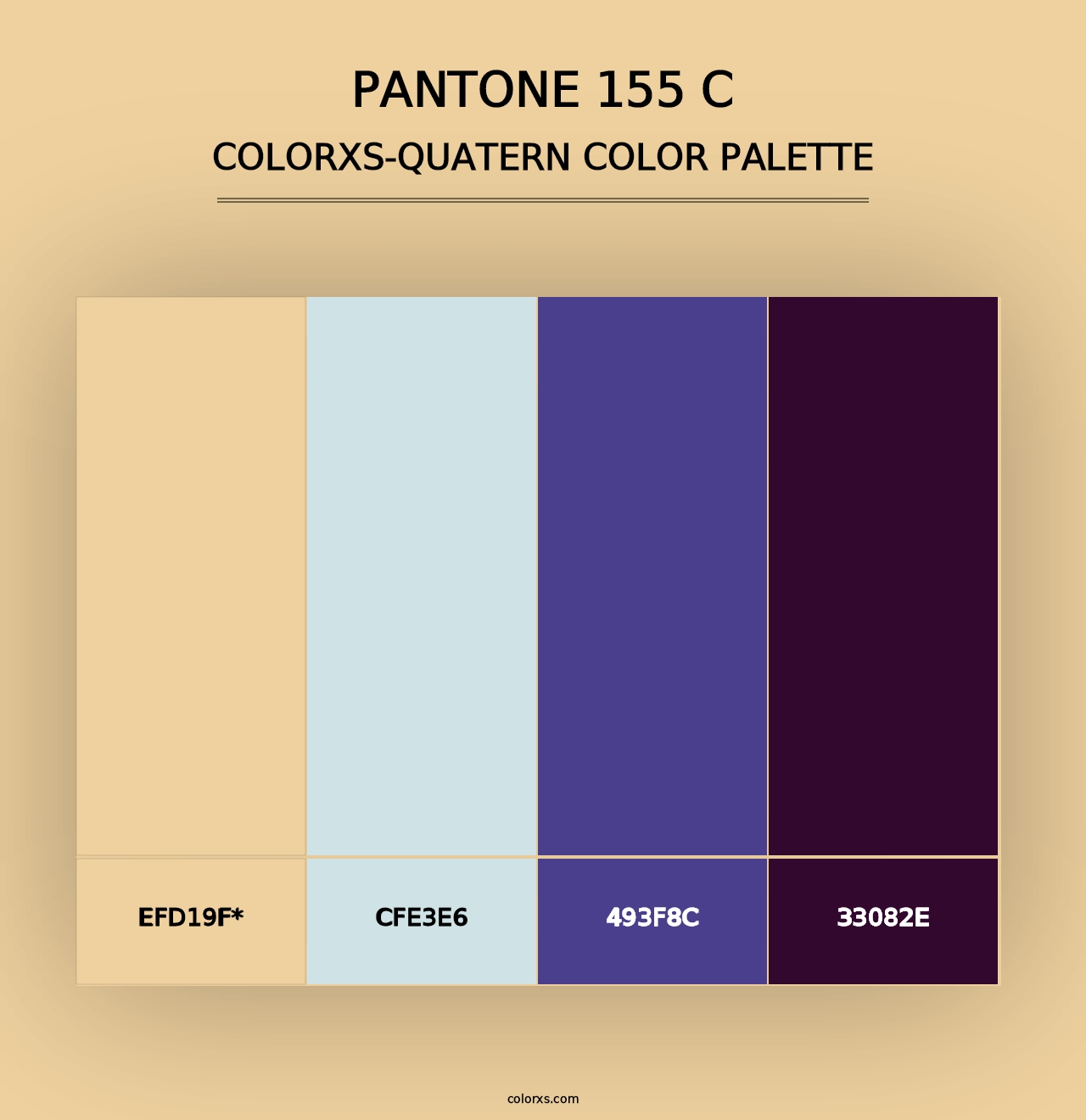 PANTONE 155 C - Colorxs Quad Palette