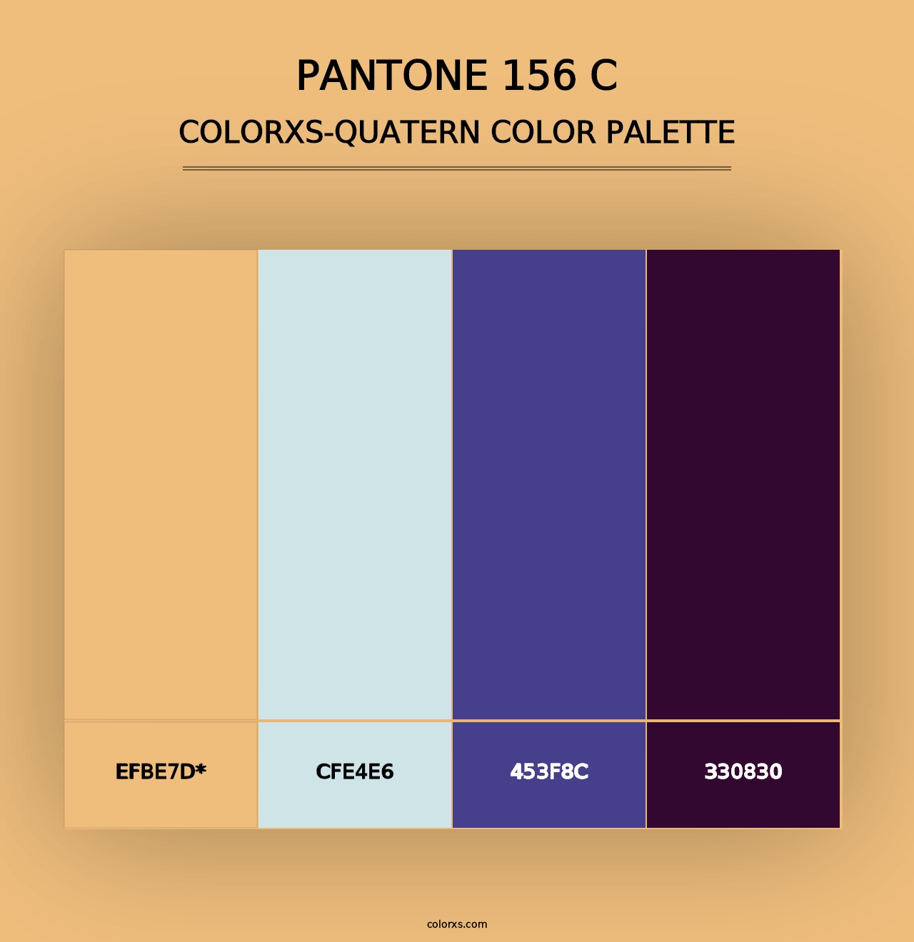 PANTONE 156 C - Colorxs Quad Palette