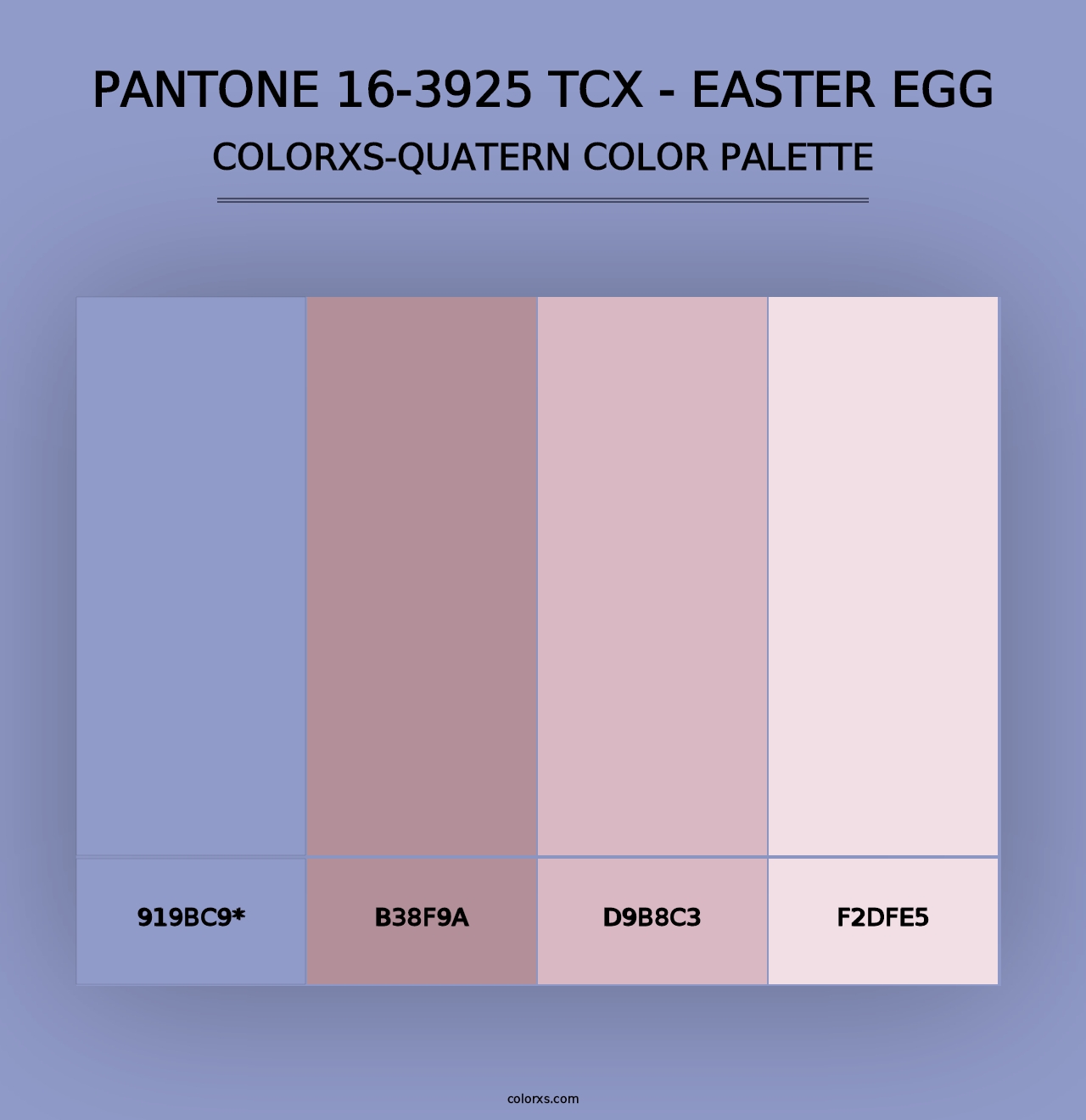 PANTONE 16-3925 TCX - Easter Egg - Colorxs Quad Palette