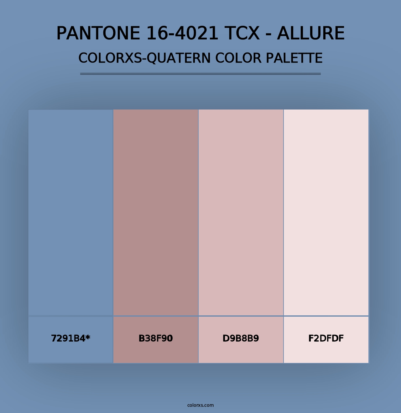 PANTONE 16-4021 TCX - Allure - Colorxs Quad Palette