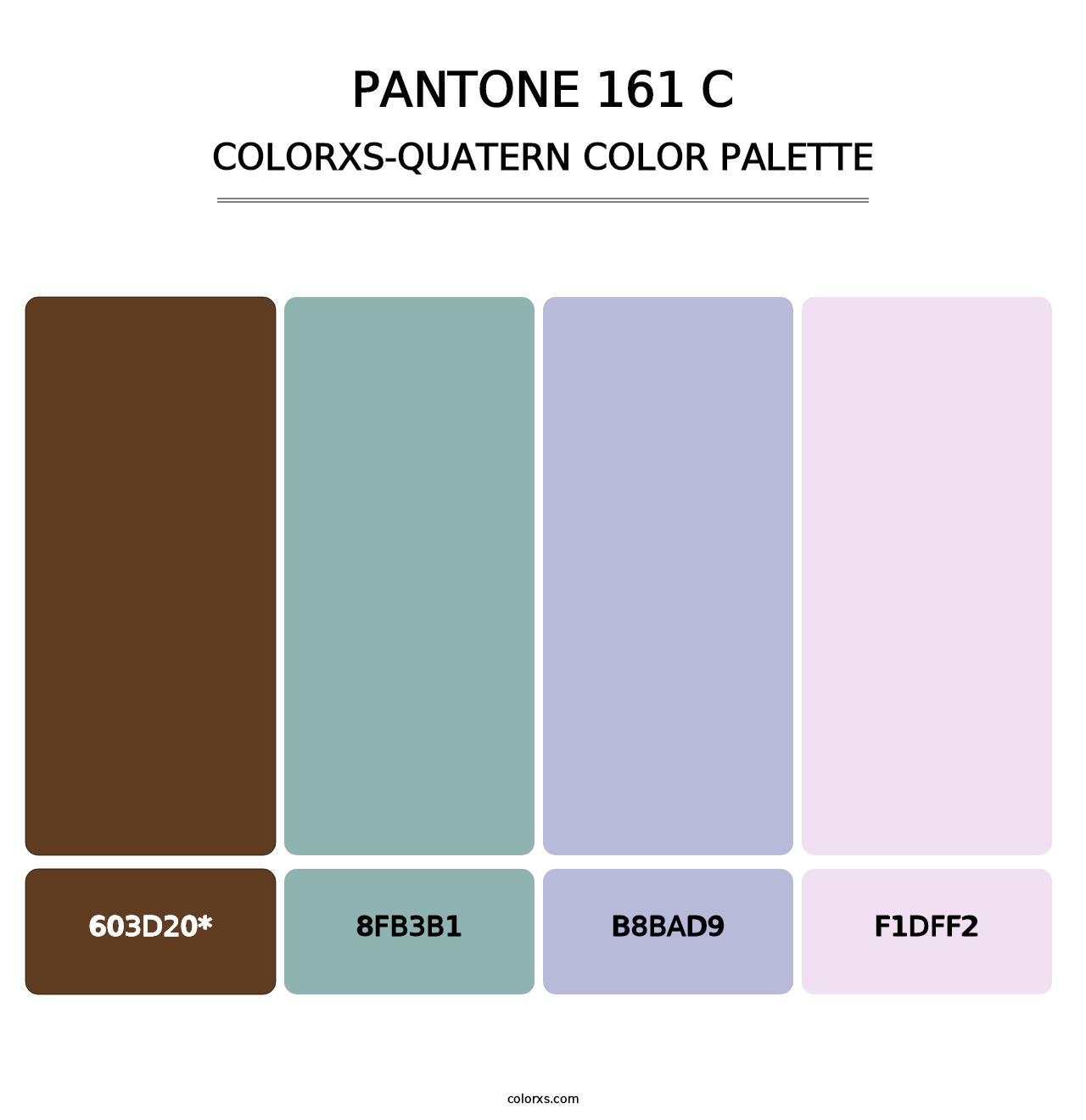 PANTONE 161 C - Colorxs Quad Palette