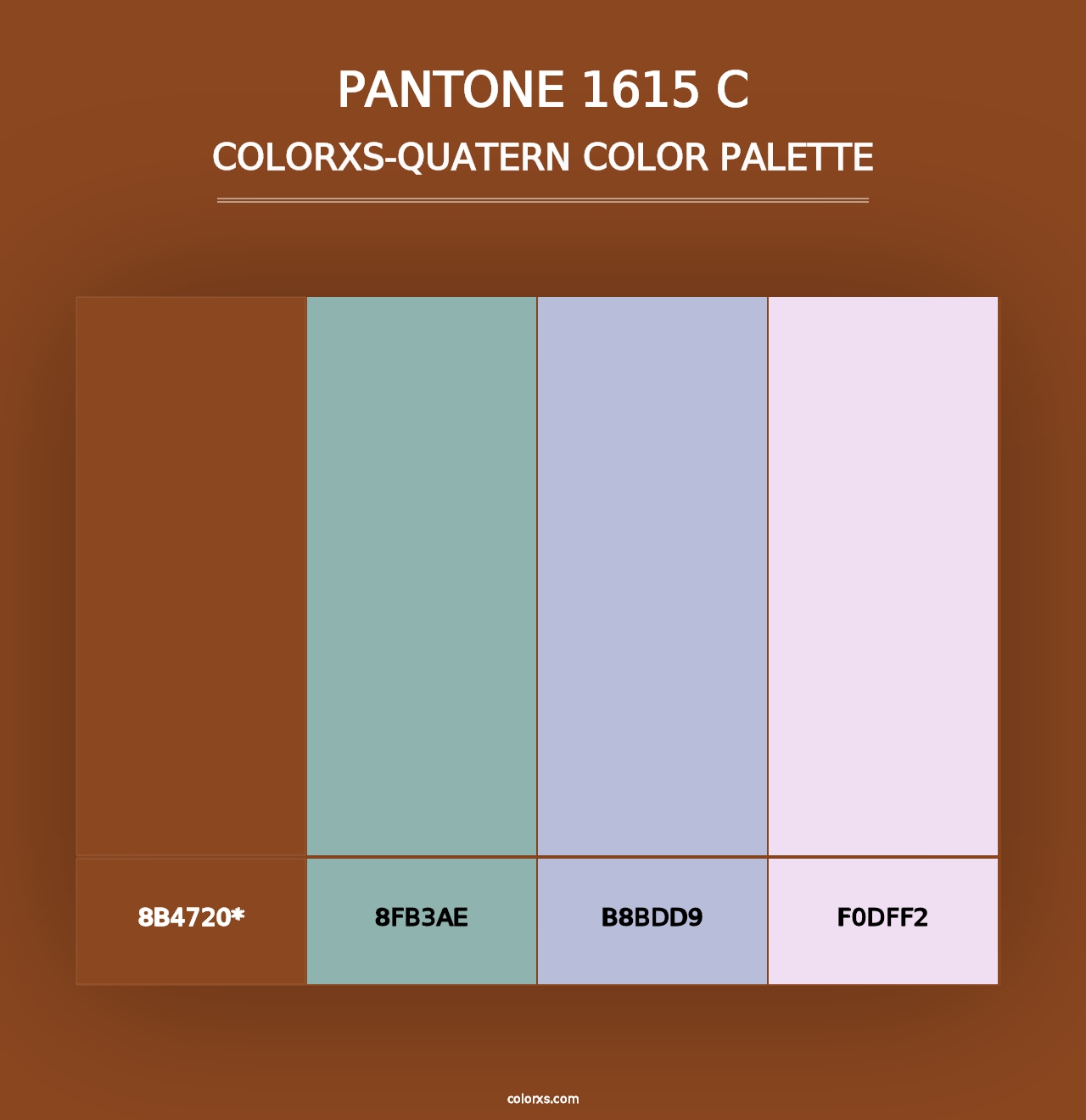 PANTONE 1615 C - Colorxs Quad Palette