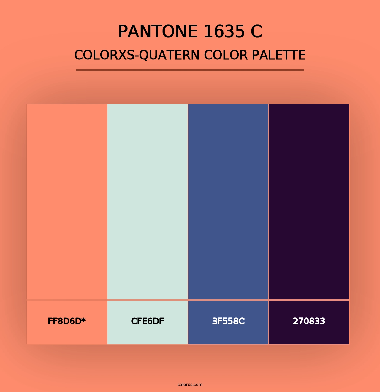 PANTONE 1635 C - Colorxs Quad Palette