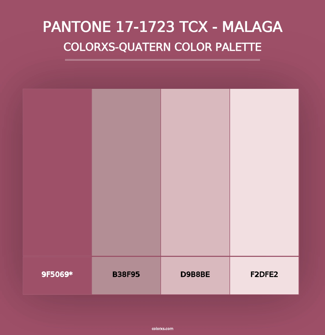 PANTONE 17-1723 TCX - Malaga - Colorxs Quad Palette