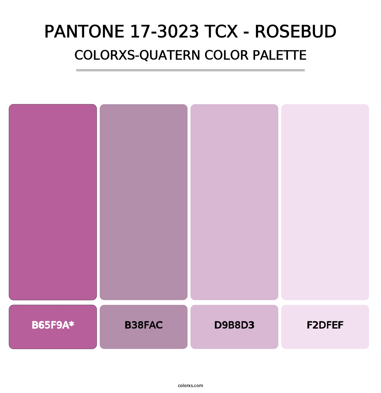 PANTONE 17-3023 TCX - Rosebud - Colorxs Quad Palette