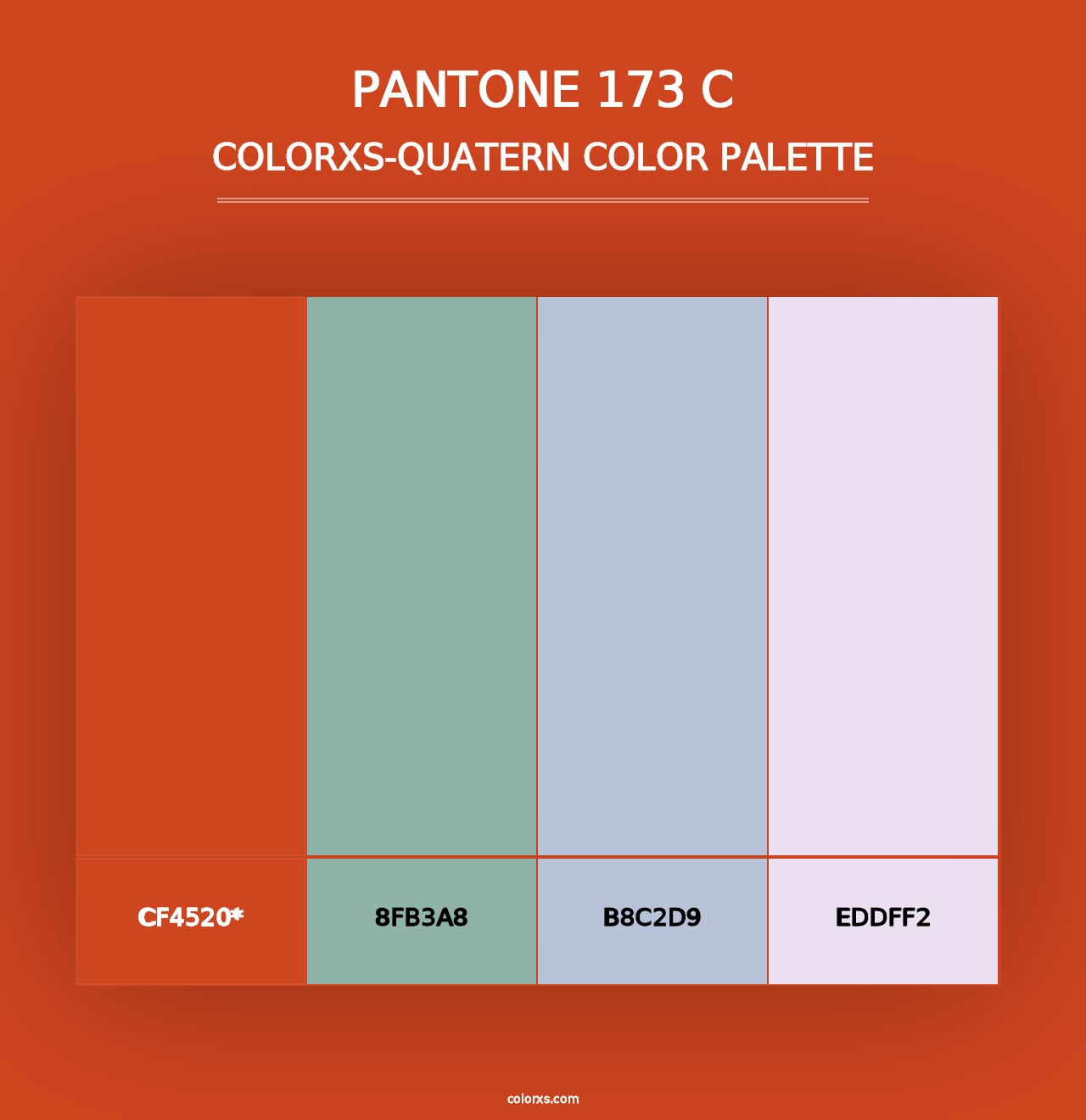 PANTONE 173 C - Colorxs Quad Palette