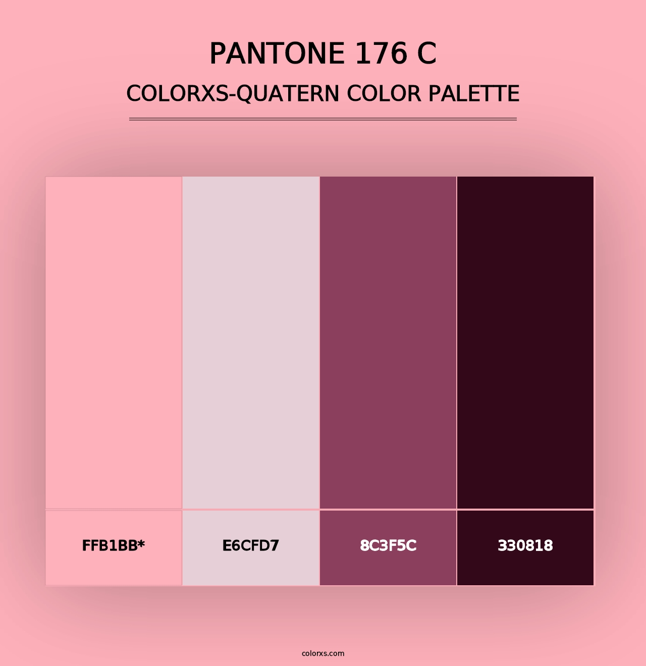 PANTONE 176 C - Colorxs Quad Palette