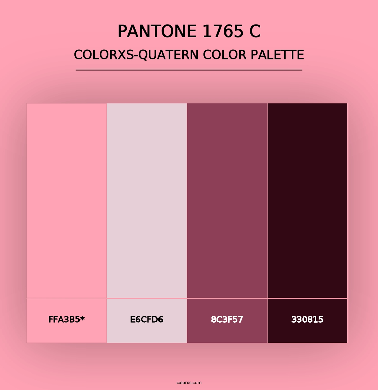 PANTONE 1765 C - Colorxs Quad Palette