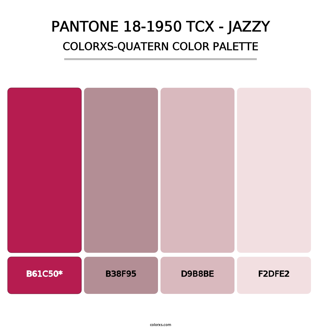 PANTONE 18-1950 TCX - Jazzy - Colorxs Quad Palette