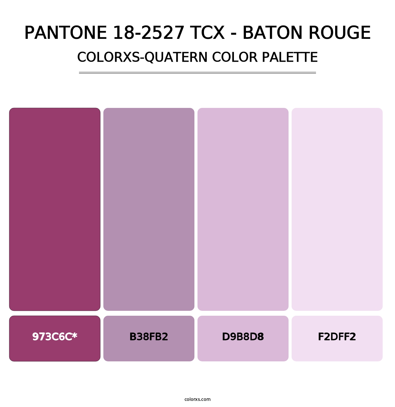 PANTONE 18-2527 TCX - Baton Rouge - Colorxs Quad Palette