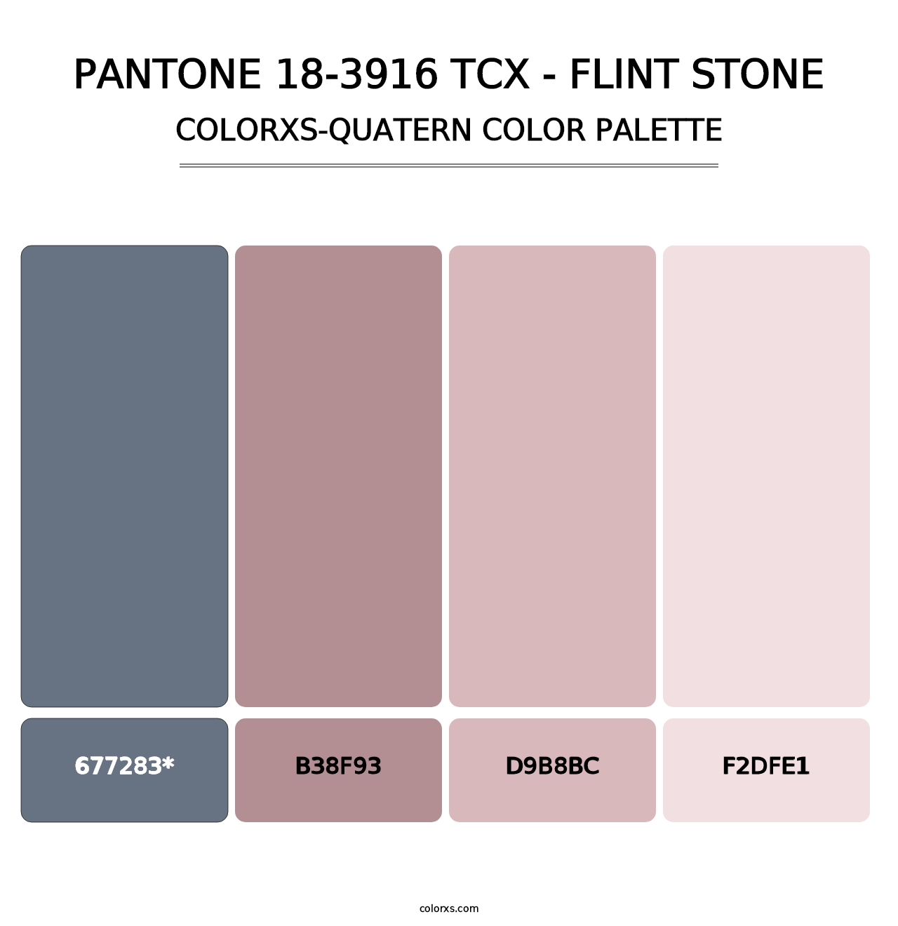 PANTONE 18-3916 TCX - Flint Stone - Colorxs Quad Palette