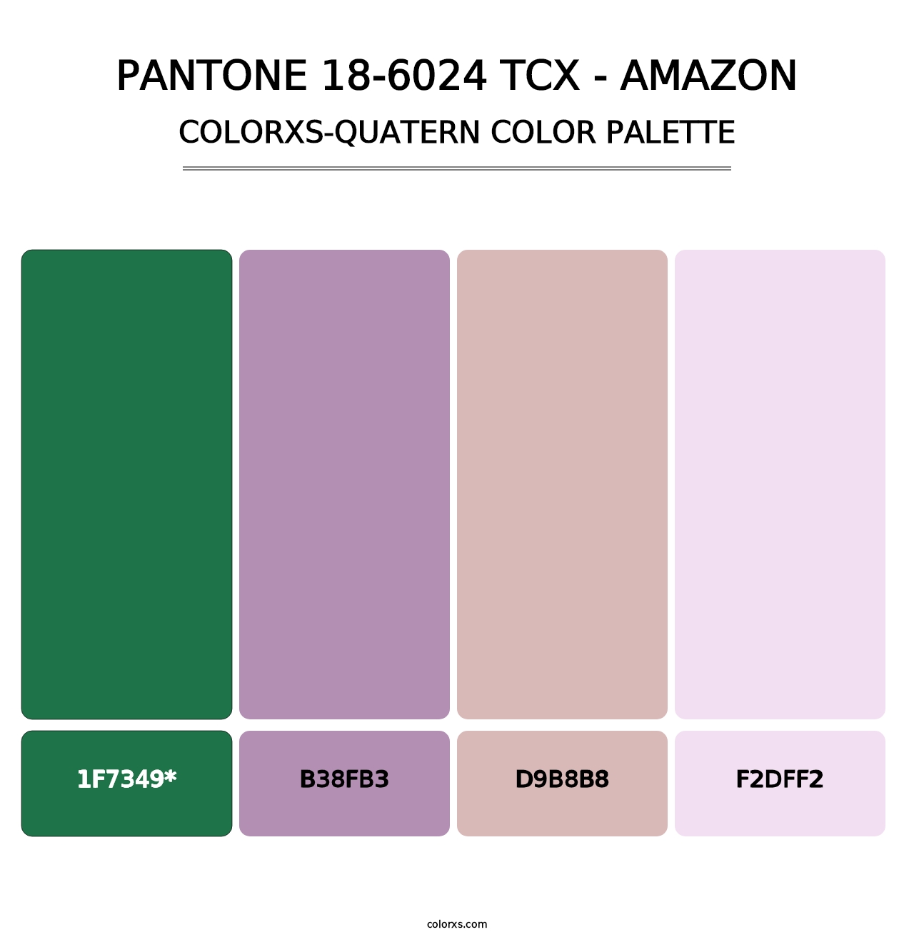 PANTONE 18-6024 TCX - Amazon - Colorxs Quad Palette