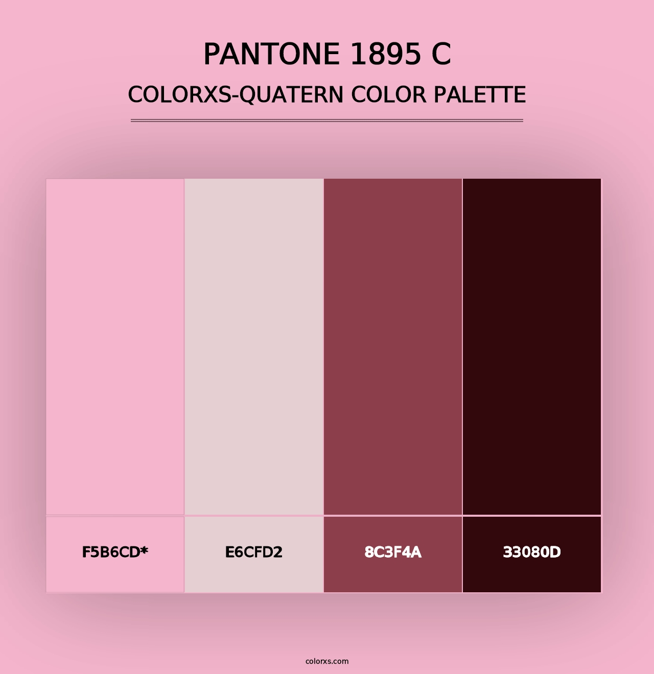 PANTONE 1895 C - Colorxs Quad Palette