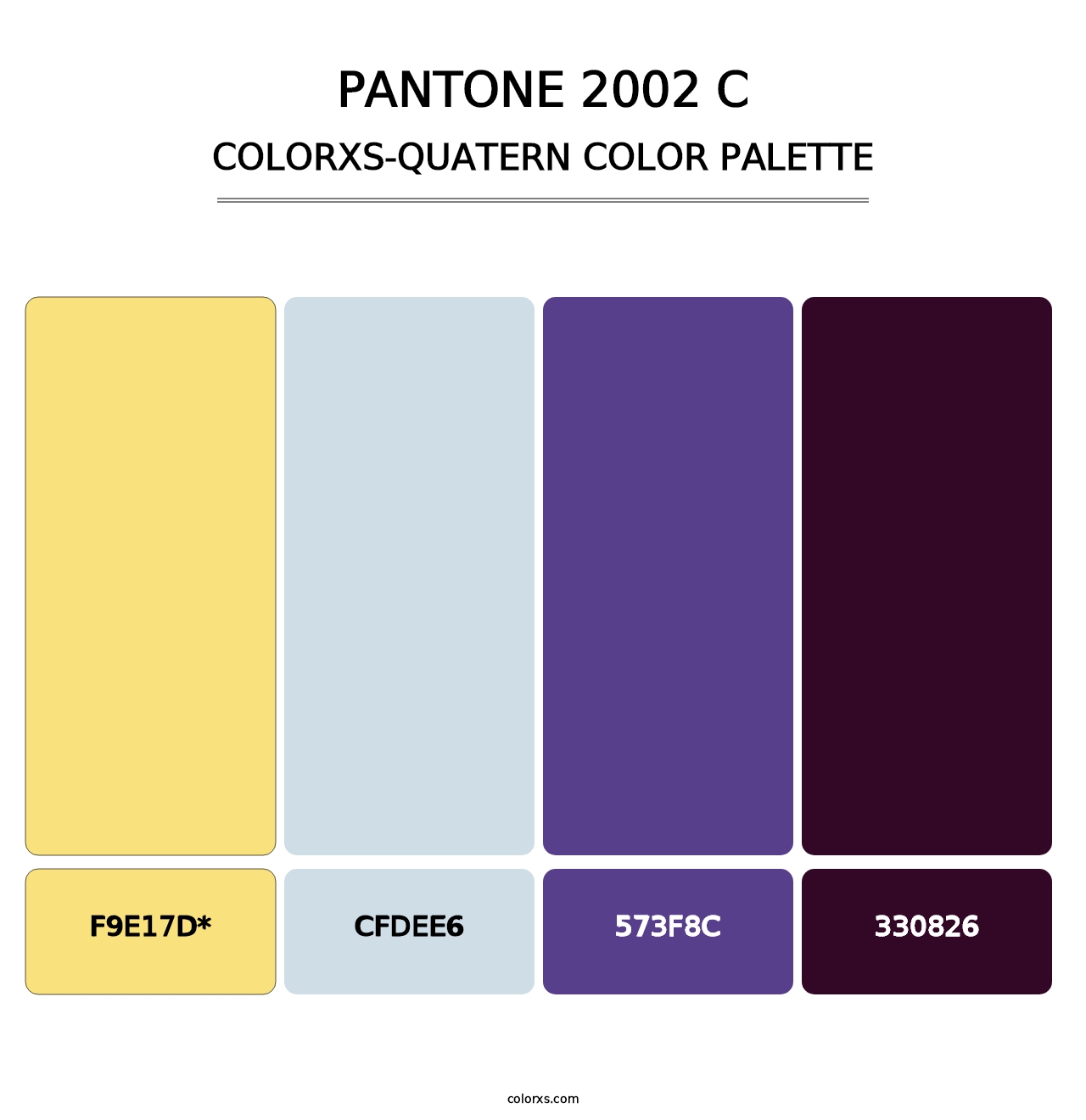 PANTONE 2002 C - Colorxs Quad Palette