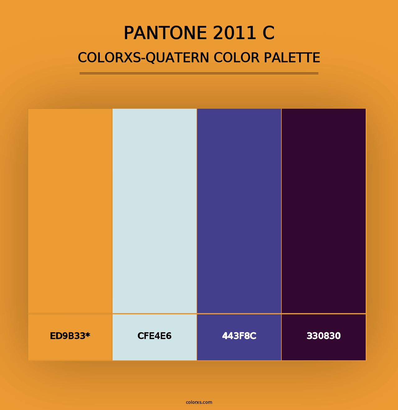 PANTONE 2011 C - Colorxs Quad Palette