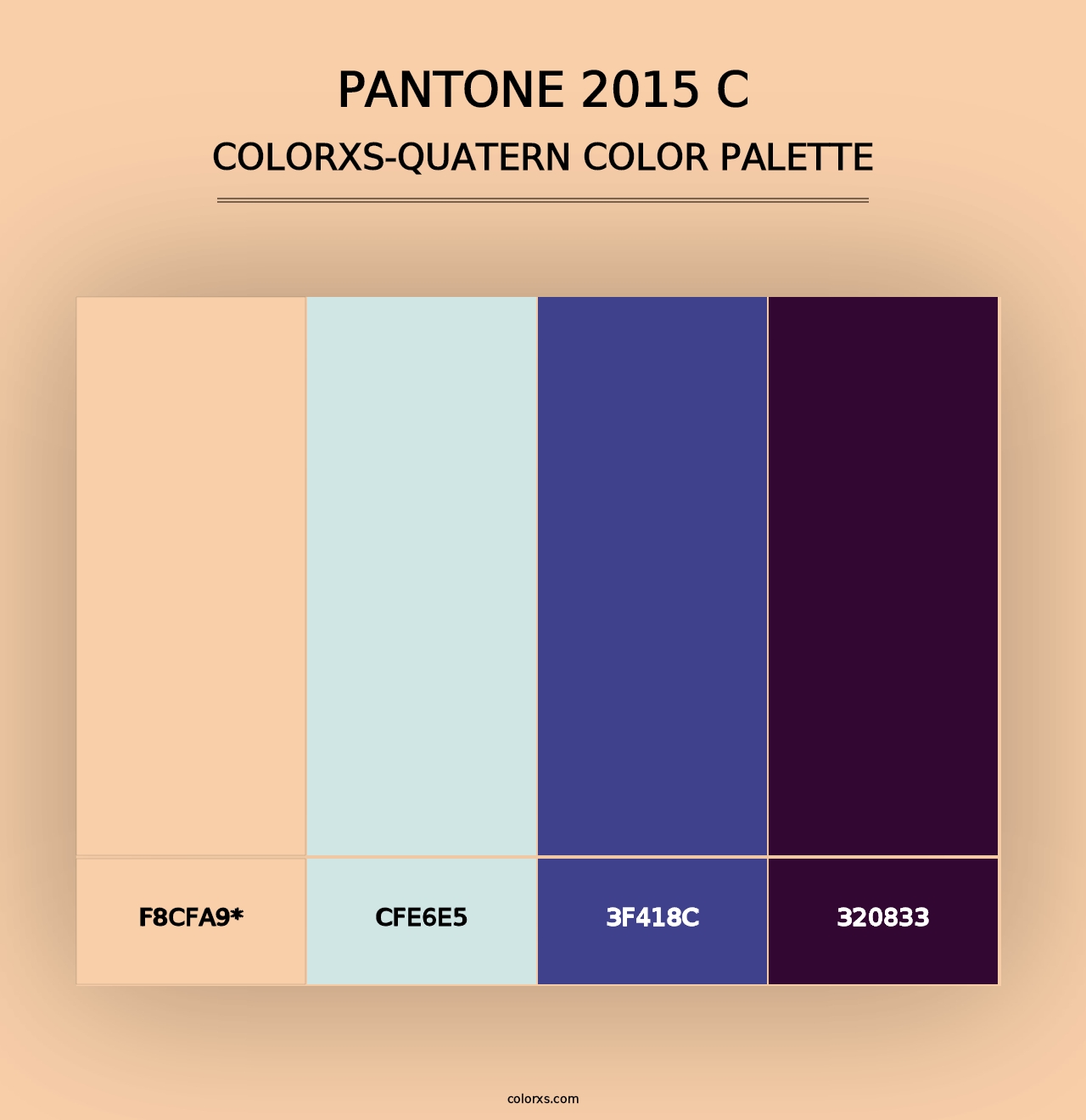 PANTONE 2015 C - Colorxs Quad Palette