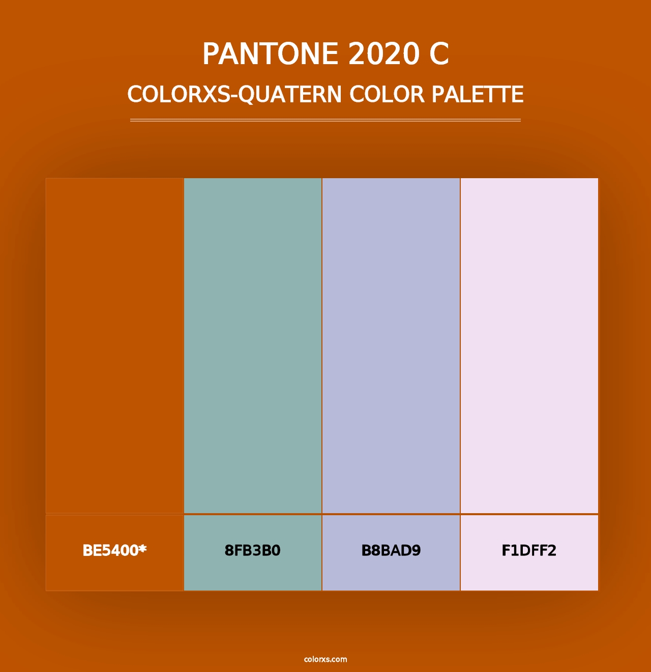 PANTONE 2020 C - Colorxs Quad Palette