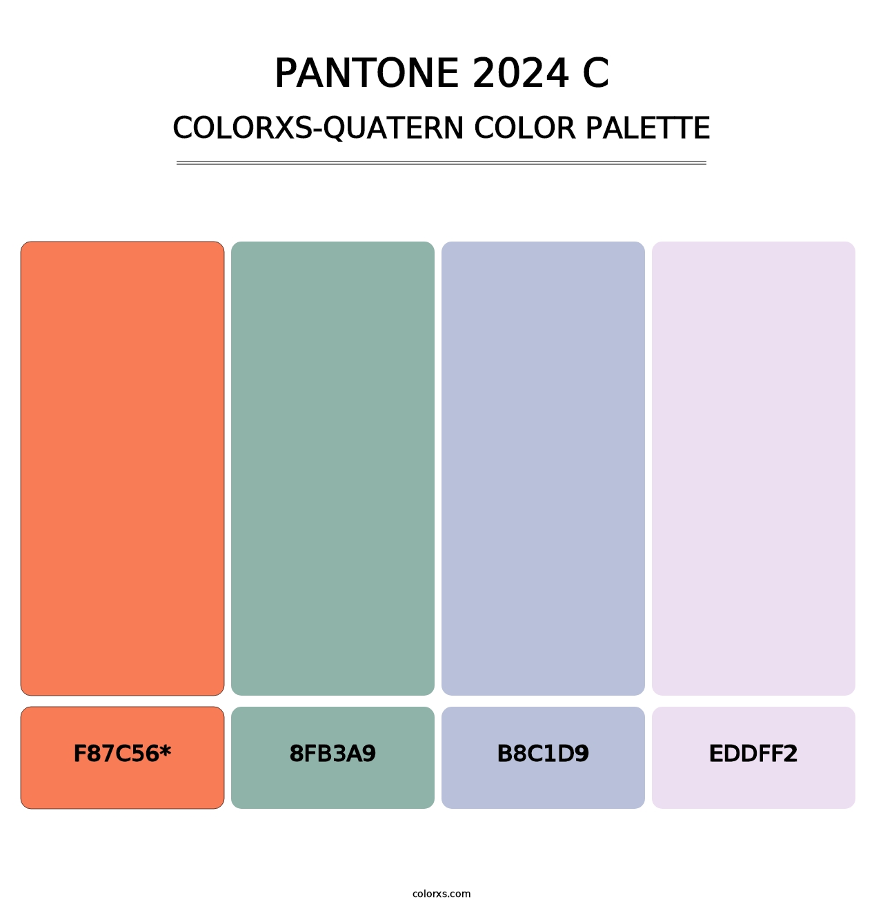 PANTONE 2024 C - Colorxs Quad Palette