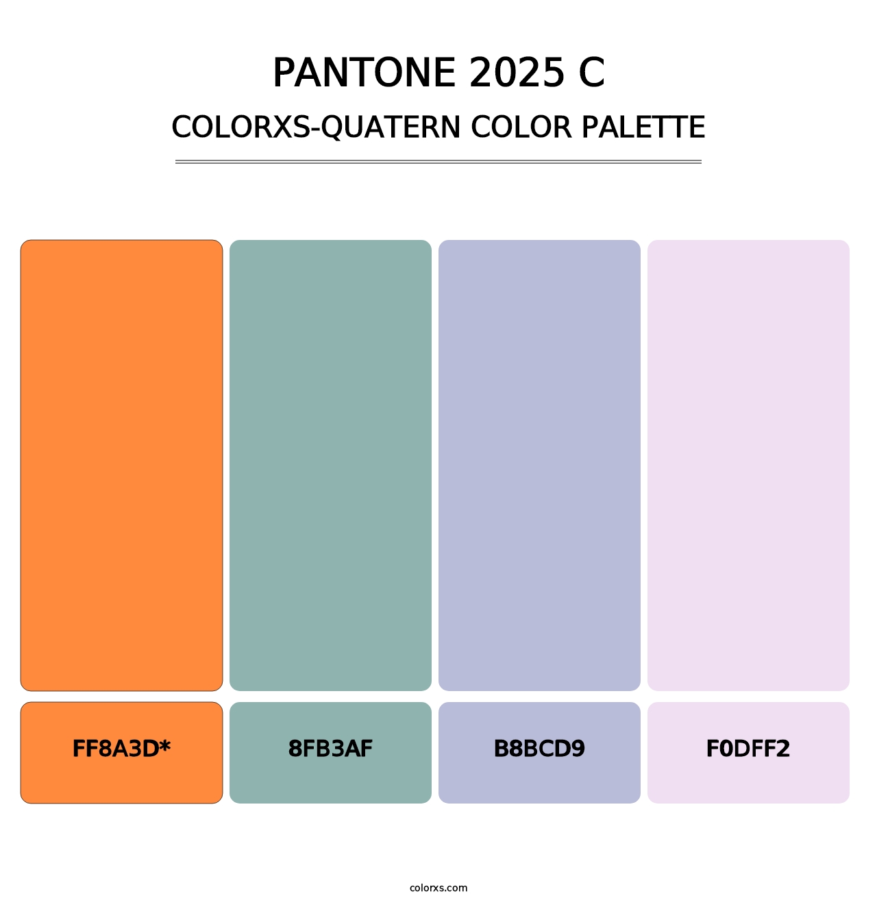 PANTONE 2025 C color palettes