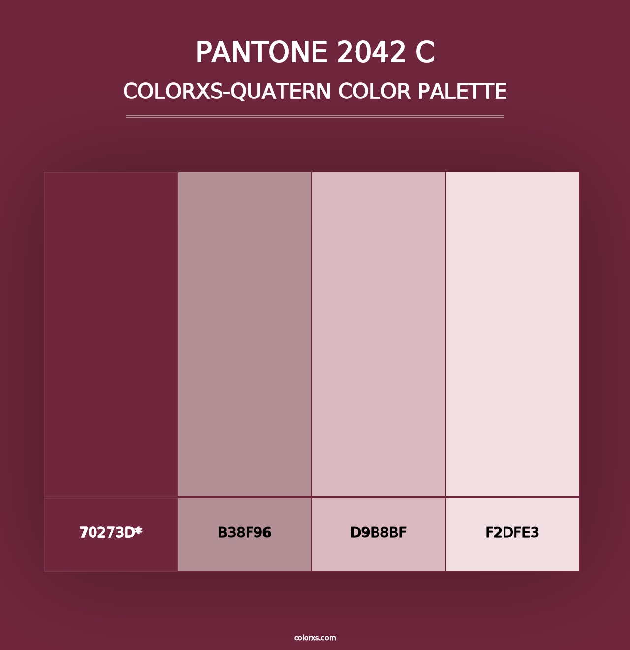 PANTONE 2042 C - Colorxs Quad Palette